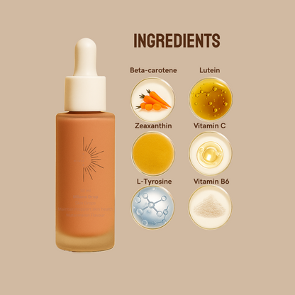 Drinkable self-tanning drops