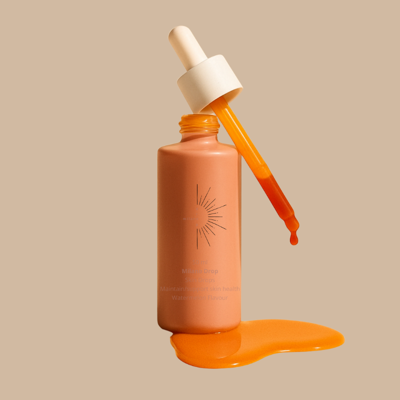 Drinkable self-tanning drops